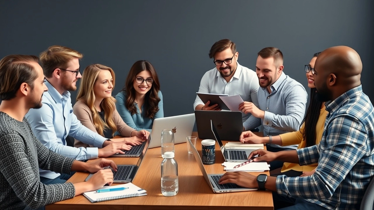 groupe de blogueurs discutant de niches