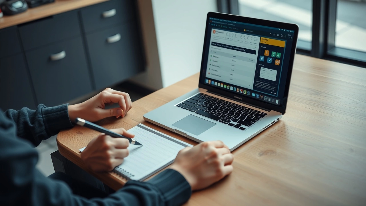 person en train de créer du contenu de formation en ligne