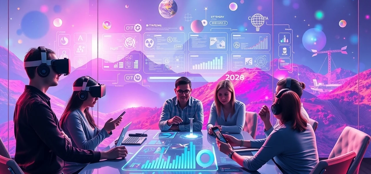 Une illustration de l'impact des métavers sur le marketing digital en 2024.