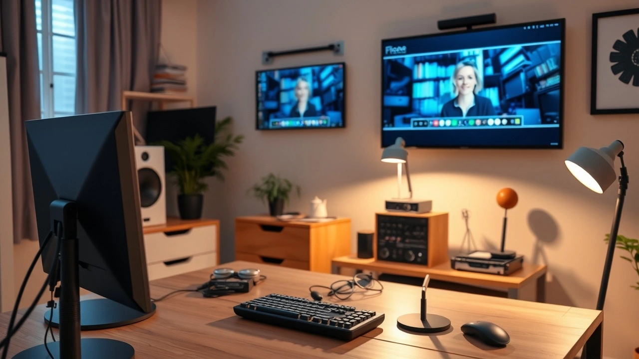 configuration d evenement virtuel avec ordinateur et webcam