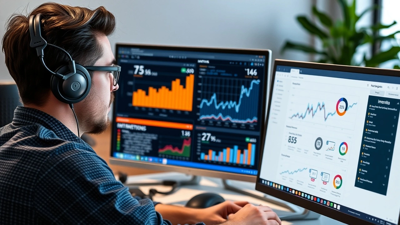 un développeur web analyse des métriques d'interaction