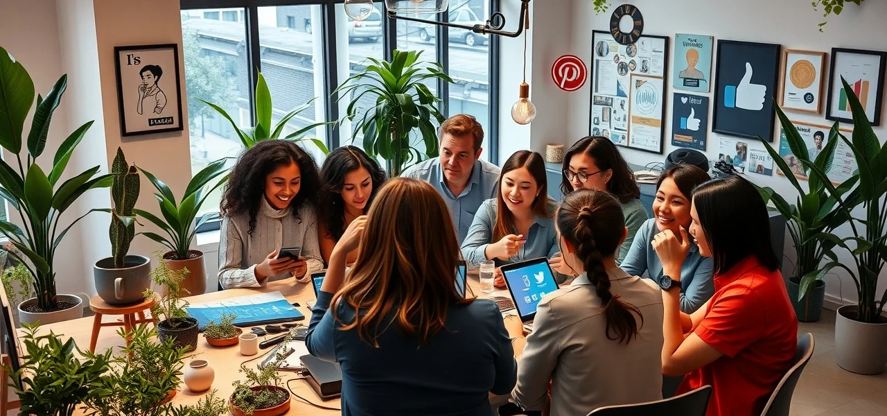 Une scène montrant les nouvelles tendances du marketing d'influence en 2024.