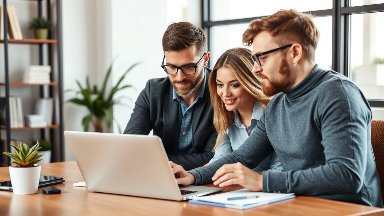 équipe analysant des stratégies de marketing de contenu