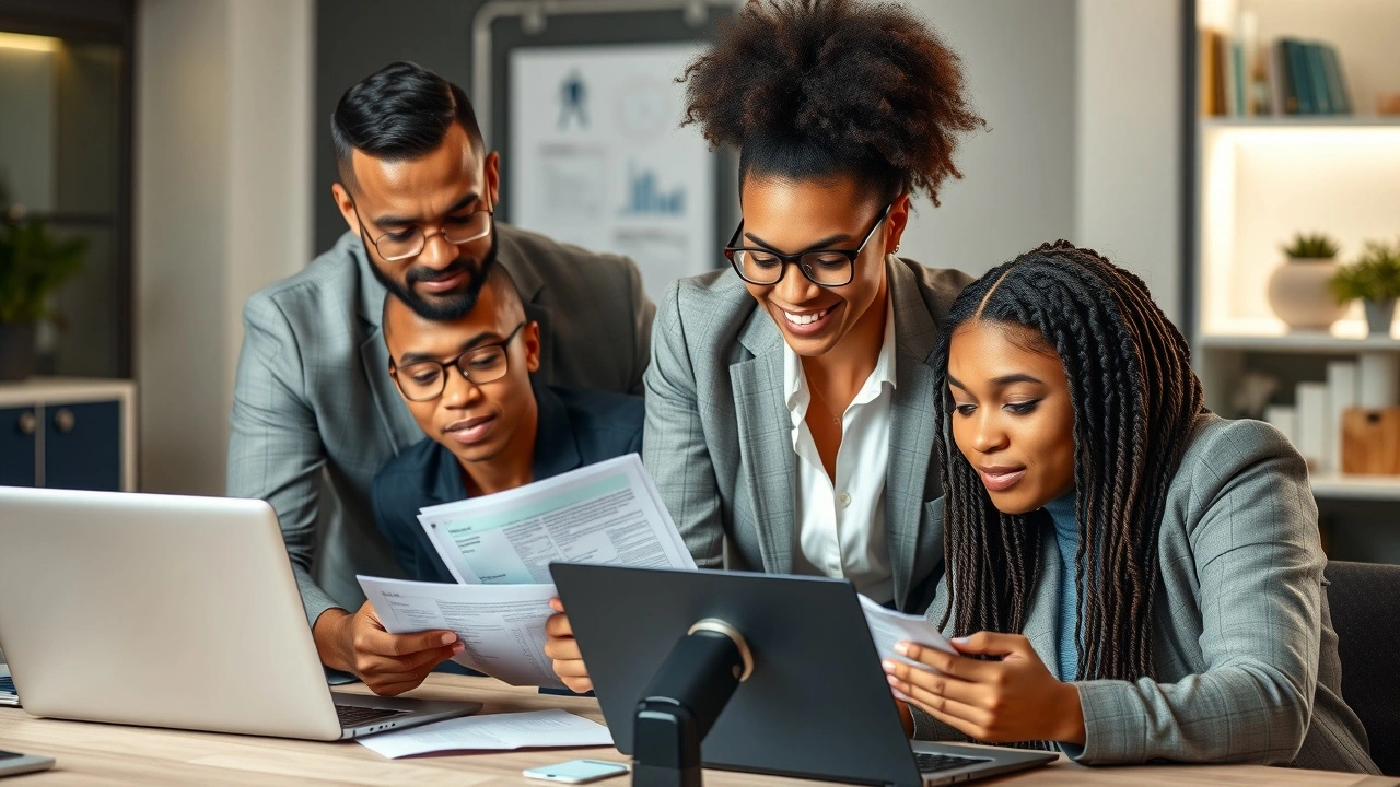 professionnels analysant des etudes de cas