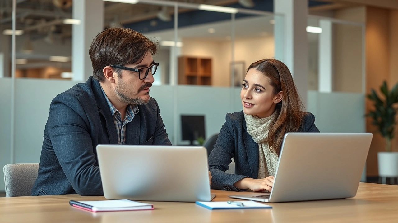 un mentor et un eleve en pleine discussion