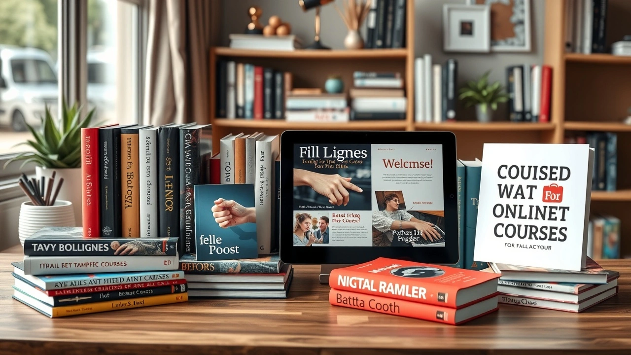 collection de ressources digitales sur un bureau