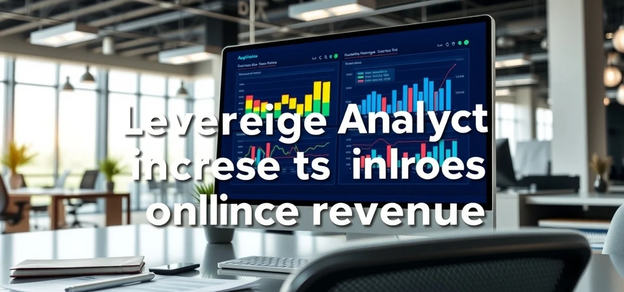 Image illustrant la valorisation des données analytiques pour augmenter les revenus en ligne