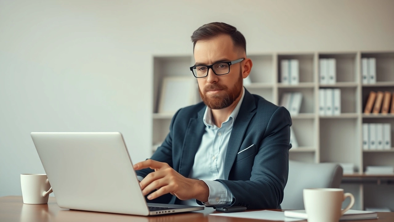 analyste examinant des temoignages clients sur un ordinateur