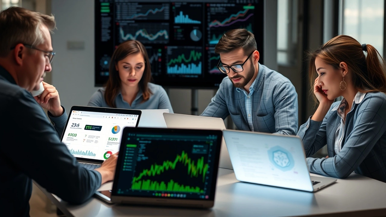 équipe de marketing numérique utilisant des outils d'IA