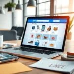 Image représentant un espace de travail moderne pour un e-commerce.