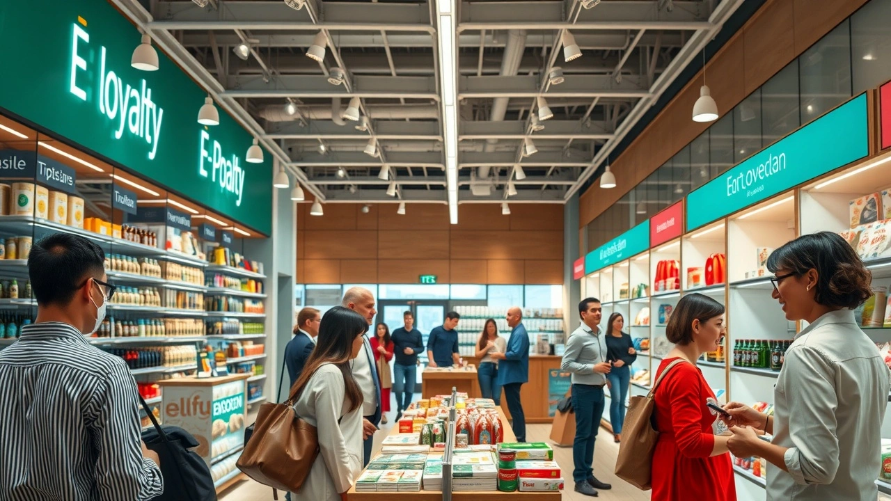 magasin e-commerce avec clients participant à un programme de fidélité