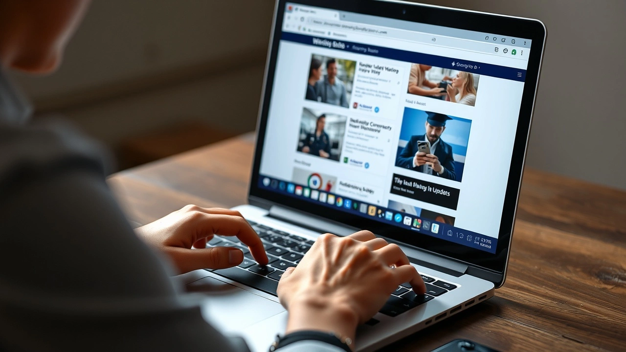 une personne travaille sur un ordinateur portable