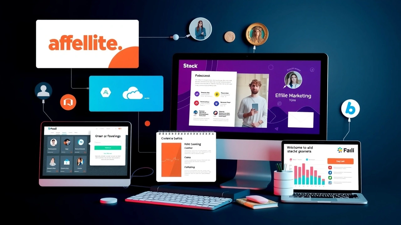 diverses sources de revenus en ligne sur une table