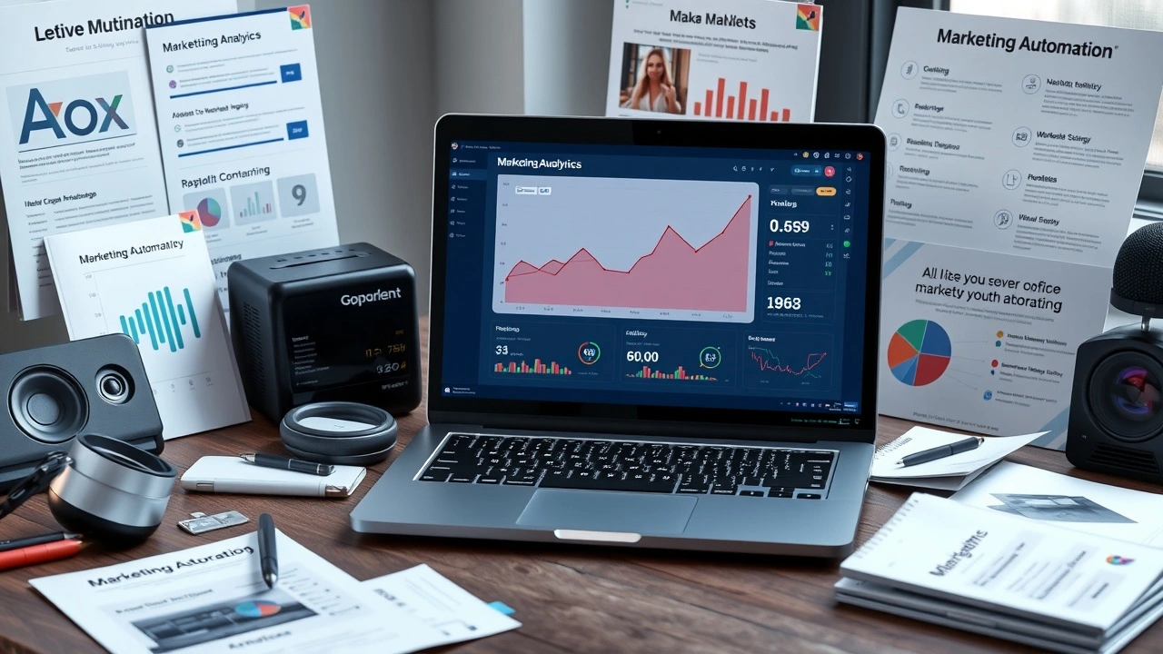 station de travail de marketing automation moderne