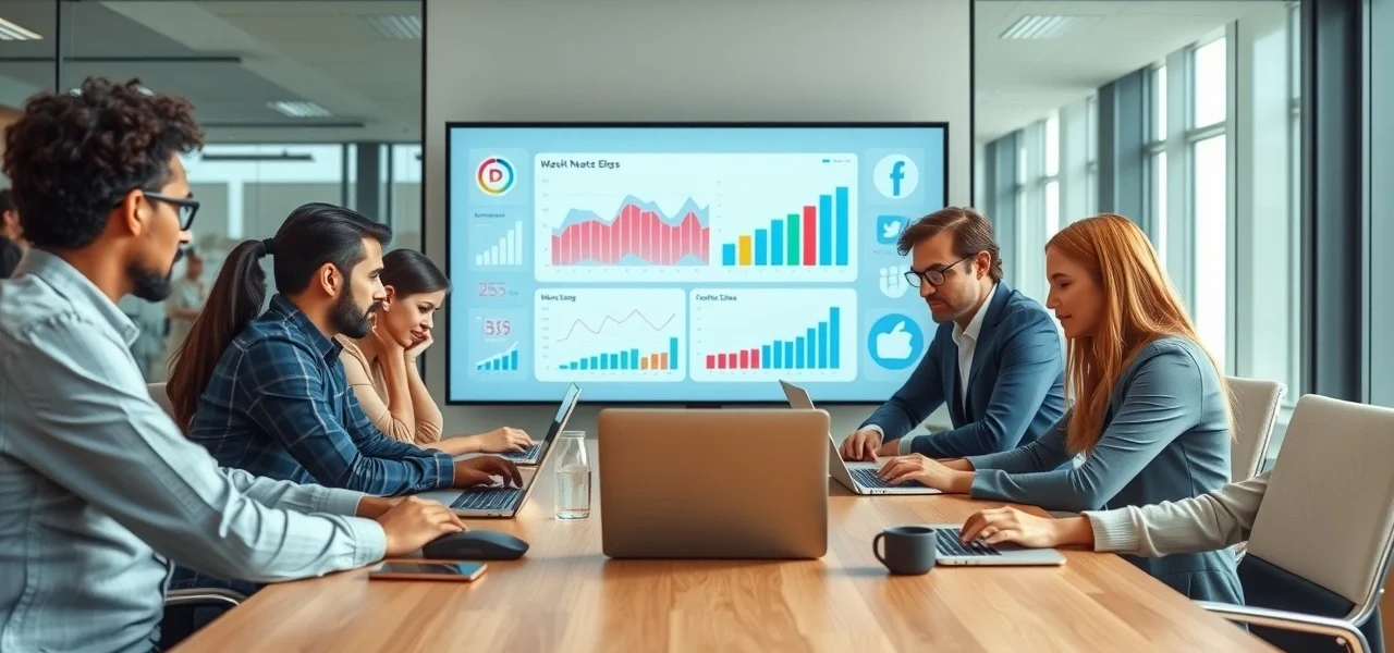 Équipe de professionnels élaborant une stratégie omnicanale.