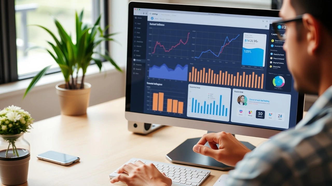 person analysant des statistiques de marketing d'influence