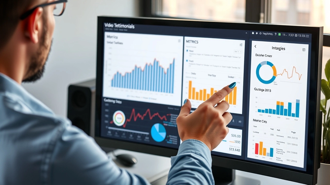 person analysant des temoignages video sur un ecran