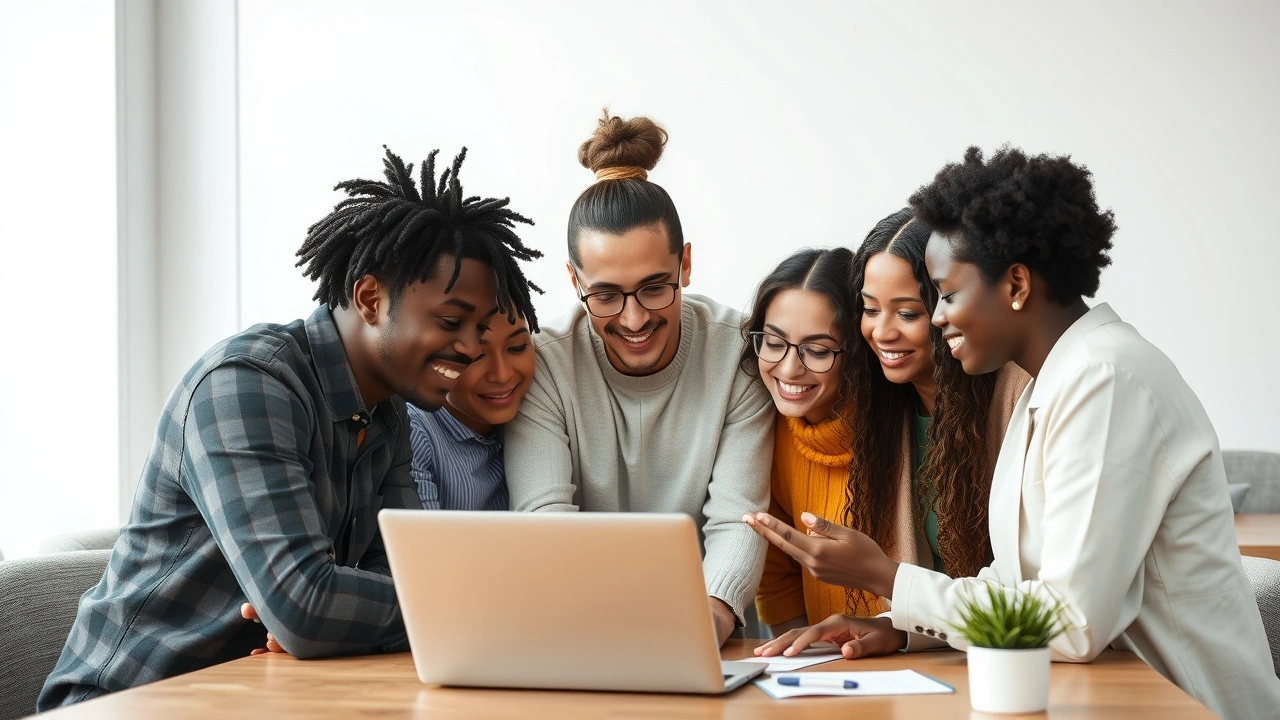groupe d'influenceurs discutant de stratégies de marque
