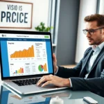 Image illustrant un environnement commercial en ligne réussi avec des stratégies de tarification.
