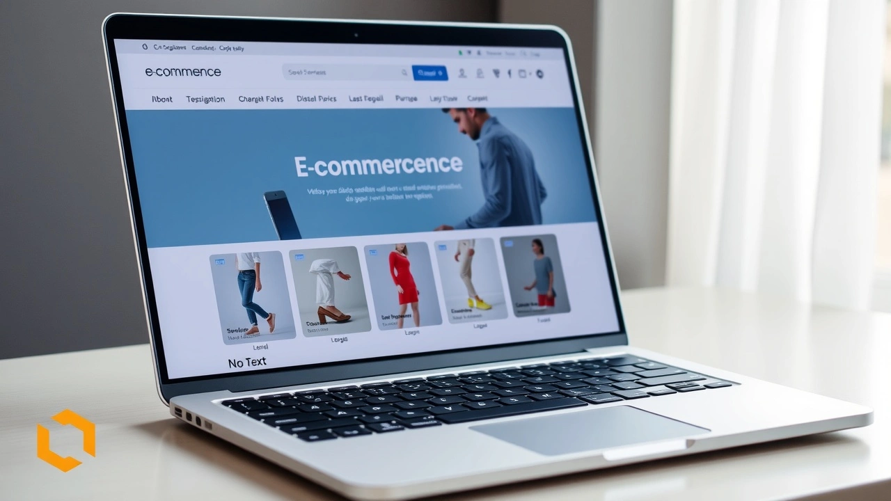 interface utilisateur d'un site e-commerce sur un ordinateur