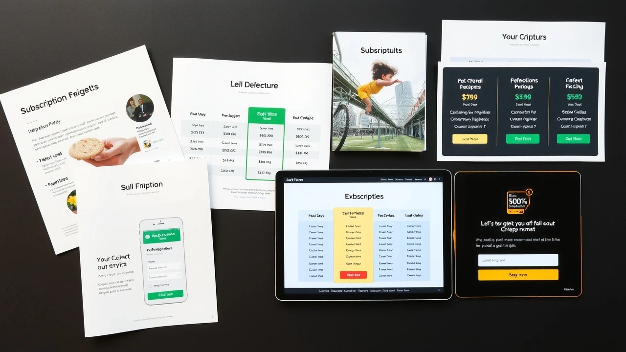 représentation visuelle de modèles d'abonnement