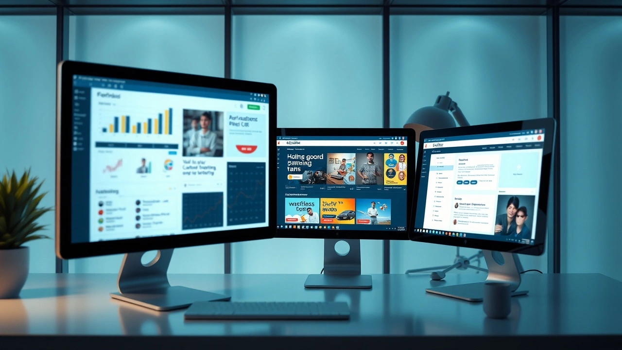 selection de systems de gestion de contenu sur ecrans