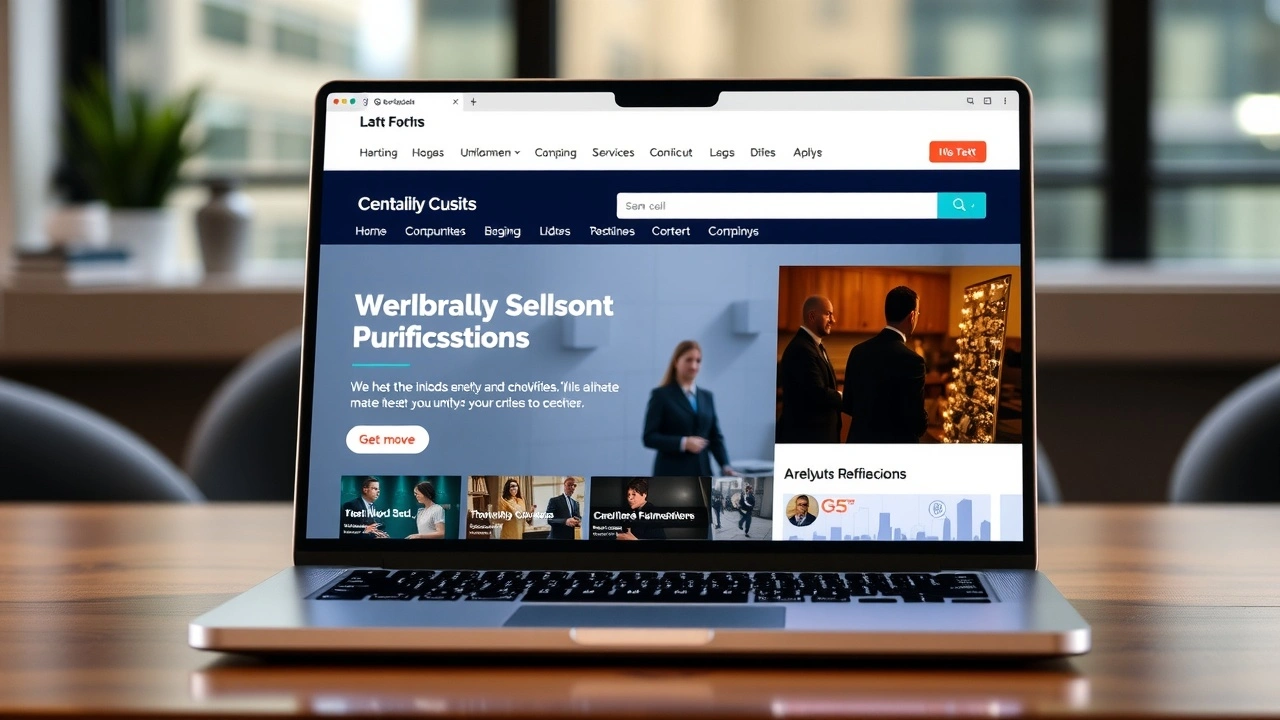 photographie dun site web interactif sur un ordinateur