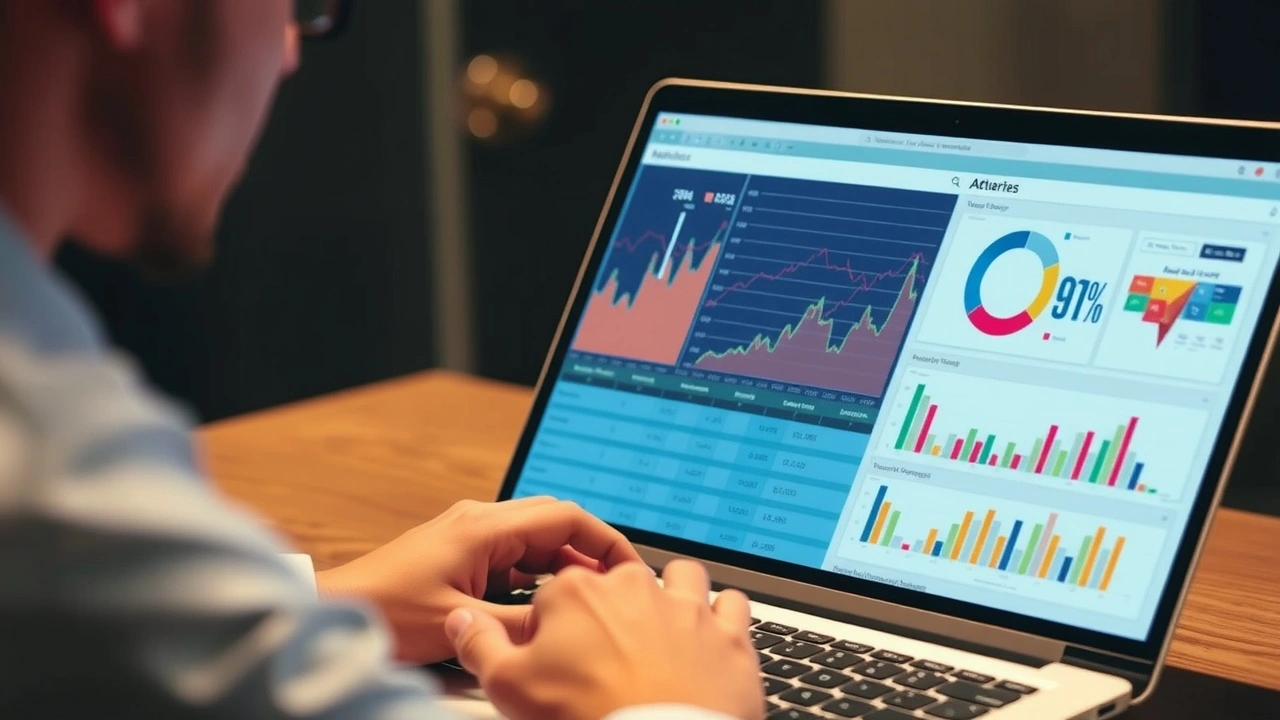 person analysant des données de ventes en ligne