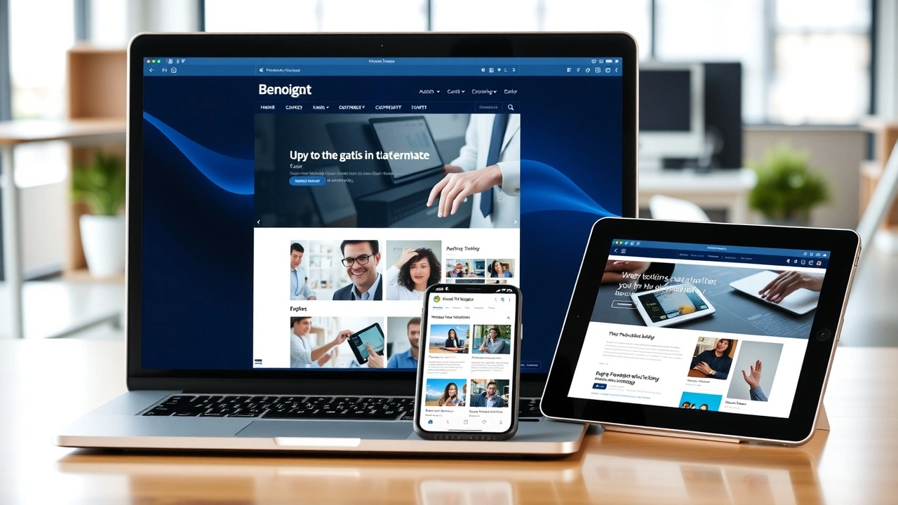 différents appareils numériques affichant divers sites web