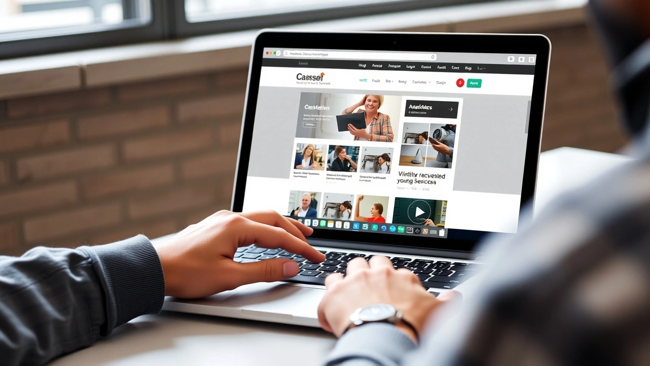 une personne utilisant un ordinateur portable pour concevoir un site web