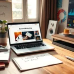 Une image illustrant l'utilisation du marketing de contenu pour attirer des visiteurs sur un nouveau site web