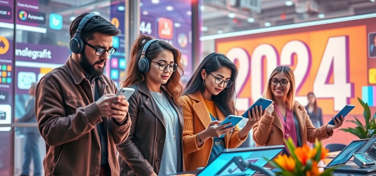 Illustration des nouvelles approches en marketing d'influence pour 2024 et leur impact sur les marques.