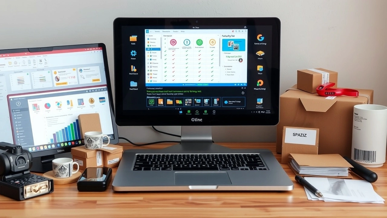 outils d'automatisation e-commerce sur un bureau