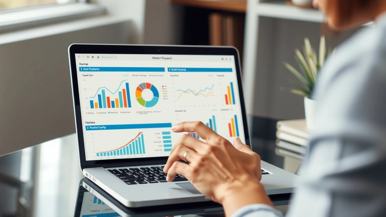person analysant des donnees de recherche de marche