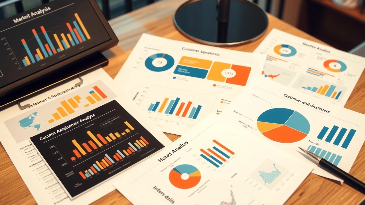 rapports d'analyse de marché et graphiques de segmentation