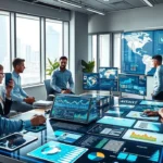 Scène illustrant les tendances émergentes de la publicité programmatique en 2024.