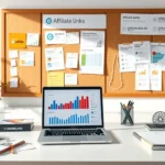Bureau moderne pour le marketing d'affiliation et e-commerce